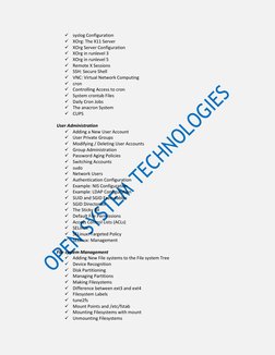  syslog Configuration  
 XOrg: The X11 Server  
 XOrg Server Configuration  
 XOrg in runlevel 3  
 XOrg in runlevel