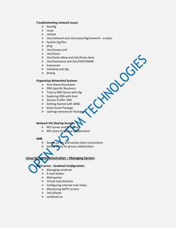 Troubleshooting network issues 
 ifconfig  
 route  
 netstat  
 /etc/network and /etc/sysconfig/network - scripts/
