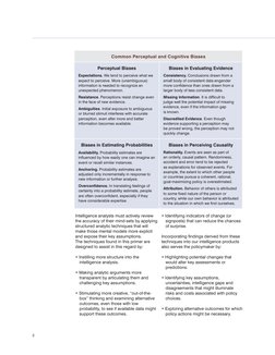 2
Common Perceptual and Cognitive Biases
Perceptual Biases
Expectations. We tend to perceive what we 
expect to perceive. Mor