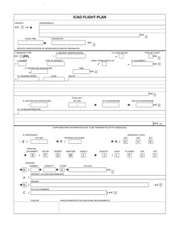 ICAO Flight Plan Format Guide | PDF | Transport Safety | Aerospace ...