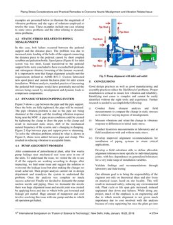 Piping Stress Considerations and Practical Remedies to Overcome Nozzle Misalignment and Vibration Related Issue 
Vth Internat