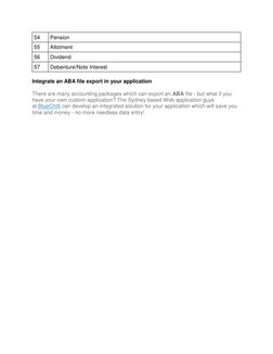 ABA File Format Overview and Details | PDF | Debits And Credits ...