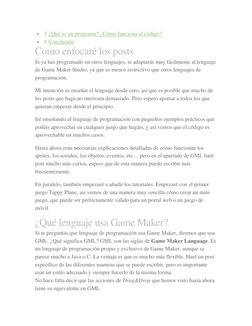Introducción a Game Maker Language (GML) | PDF | Lenguaje de ...