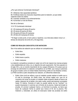 ¿Por qué entrenar Combinado Individual?
#1. Obtienes más capacidad aeróbica
#2. Fortificas todos los músculos requeridos para