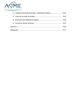 2. Instalación del peso de prueba – desbalance estático ...........................  8.25 
3. Lecturas con peso de prue