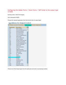 Configuring Adobe Forms in NACE | PDF