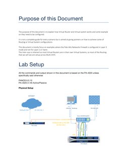 Virtual Router Configuration in Palo Alto | PDF | Routing | Router ...
