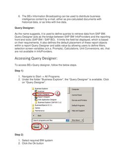 SAP BEx Query Designer Guide | PDF | Information Retrieval | Variable ...