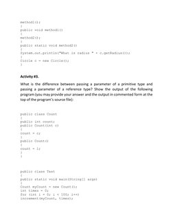 Java OOP Practice Problems and Solutions | PDF | Method (Computer ...