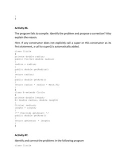 Java OOP Practice Problems and Solutions | PDF | Method (Computer ...