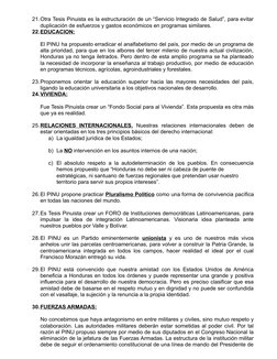 21.Otra Tesis Pinuista es la estructuración de un “Servicio Integrado de Salud”, para evitar
duplicación de esfuerzos y gasto