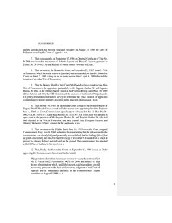 5 
 
SO ORDERED. 
 
and the said decision has become final and executory on August 21, 1985 per Entry of 
Judgment issued by