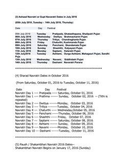 (3) Ashaad Navratri or Gupt Navaratri Dates in July 2016 
(05th July 2016 ,Tuesday -  14th July 2016, Thursday)
Date