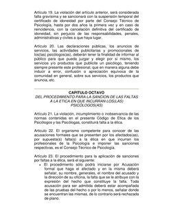 Artículo 19. La violación del artículo anterior, será considerada 
falta gravísima y se sancionará con la suspensión temporal
