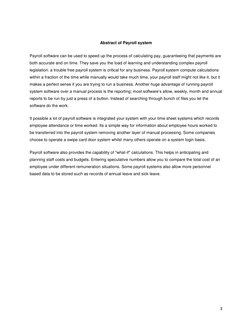 Payroll System Analysis and Design Guide | PDF | Data Model | Databases