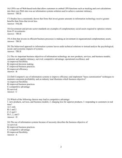 16) UPS's use of Web-based tools that allow customers to embed UPS functions such as tracking and cost calculations 
into the