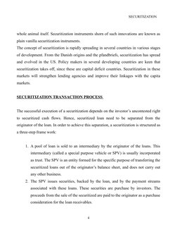 SECURITIZATION
whole animal itself. Securitization instruments shorn of s