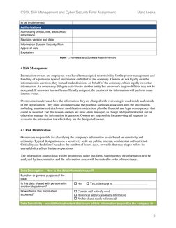 CSOL 550 Management and Cyber Security Final Assignment 
Marc Leeka 
5 
to be implemented 
Authorizations 
Authorizing offici