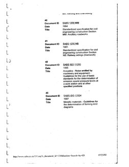 SABS 1200 - A To NB | PDF
