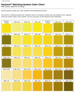 Pantone Matching System Color Chart: PMS Colors Used For Printing | PDF