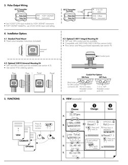 • Use 3-2507.278 input module for +GF+ SIGNET instruments
• +GF+ SIGNET Intelek-Pro, use 2535/2536 input card setting
5.  FUN