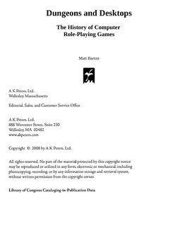 Dungeons and Deskpts The History of The Computer Role-Playing