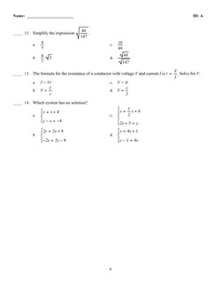 Algebra 1 EOC Practice Test #1 | PDF | Teaching Methods & Materials