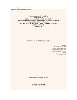 domingo, 21 de noviembre de 2010
 
UNIVERSIDAD SIMÓN BOLÍVAR
SEDE LITORAL
DECANATO DE ESTUDIOS TECNOLÓGICOS
DEPARTAMENTO DE F