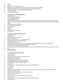 17
Node
18
Insertion
19
Snap to None Parallel Extension From
20
Midpoint between 2 Points Temporary Tracking Point Combining