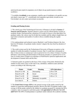 Utp Grading Sistema de Calificación UTP 2025 | PDF | Prueba (evaluación ...
