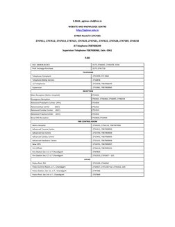 E.MAIL: pgimer-chd@nic.in 
 
WEBSITE AND KNOWLEDGE CENTRE 
http://pgimer.edu.in 
 
EPABX No.0172-2747585 
2747611, 2747612, 2