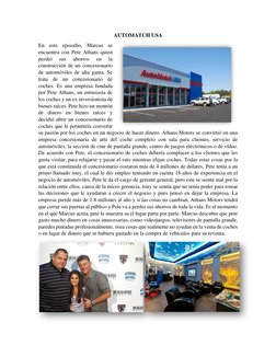 AUTOMATCH USA 
En este episodio, Marcus se 
encuentra con Pete Athans quien 
perdió 
sus 
ahorros 
en 
la 
construcción d