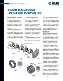 Installing and Maintaining
Cook Rod Rings and Packing Cases
Technical daTa sheeT
| 785D
Cook’s free-floating rings are furnis
