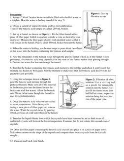 Procedure: 
1. Set up a 250-mL beaker about two-thirds filled with distilled water on 
a hotplate. Heat the water to boiling.