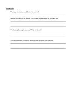 Conclusions: 
 
 
What type of solutions can filtration be used for? 
 
_____________________________________________________