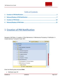 Sap Pm Guide SAP PM Notification and Order Guide | PDF | Software | System Software