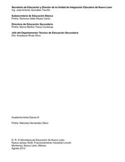 Secretario de Educación y Director de la Unidad de Integración Educativa de Nuevo León
Ing. José Antonio González Treviño
Sub