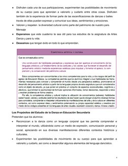 
Disfruten cada una de sus participaciones, experimenten las posibilidades de movimiento
de su cuerpo para que aprendan a va