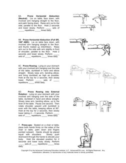 Throwers Ten Exercise Program PDF | PDF | Anatomical Terms Of Motion ...