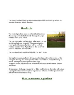 Calculating Drainage Falls and Gradients | PDF | Gradient | Pipe (Fluid ...