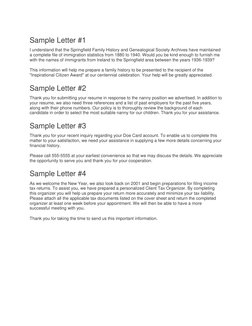 Indicative Letter Example Sample Informative Letters | PDF