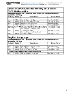 6-8​ ​Parkington​ ​Plaza,​ ​Kingston​ ​10,​ ​Telephone​ ​968-8427,​Text/WhatsApp​:​ ​990-7753, 
Website:​ ​www.mathsunlimit