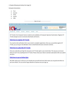 3. Display following text below the image [1] 
Computer Generations 
 
First 
 
Second 
 
Third 
 
Fourth 
 
Fifth 
----
