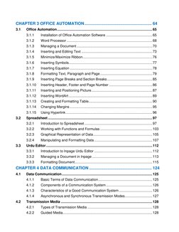 CHAPTER 3 OFFICE AUTOMATION .......................................................... 64
3.1
Office Automation .........