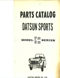 Datsun Sports Parts Catalog Model SP311 SR311 1967 | PDF