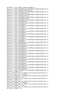 #EXTINF:-1,(NL)_SPORT_EXTRA_VOLEYBOL_NL
http://x1.viptv.pw:8000/live/UveWTMgzcn/mNEmX1U2Og/476.ts
#EXTINF:-1,(NL)_SPORT_EXTRA
