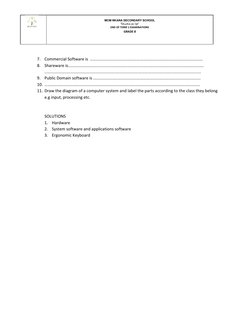 MCM NKANA SECONDARY SCHOOL 
“Education for Life” 
END OF TERM 1 EXAMINATIONS 
GRADE 8 
 
 
 
7. Commercial Software