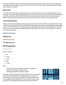 Key Performance Indicators in Policing | PDF | Performance Indicator | Goal