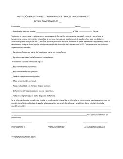 INSTITUCIÓN EDUCATIVA 88021 “ALFONSO UGATE “BRUCES  -NUEVO CHIMBOTE