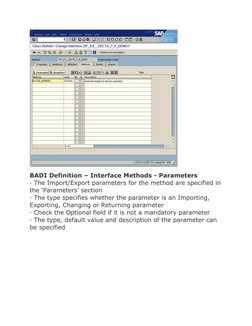 SAP BADI Implementation Guide | PDF | Method (Computer Programming ...